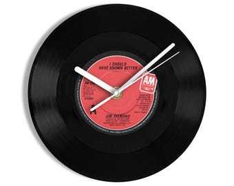 Jim Diamond "I Should Have Known Better" 7" Vinyl Record Wall Clock UK NUMBER ONE 25 Nov - 1 Dec 1984