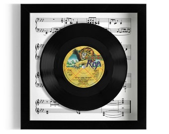 Rod Stewart "Da Ya Think I'm Sexy?" Framed 7" Vinyl Record UK NUMBER ONE 26 Nov - 2 Dec 1978