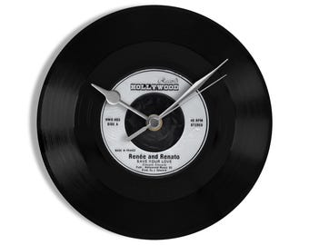 Renée & Renato "Save Your Love" 7" Vinyl Record Wall Clock UK NUMBER ONE 12 Dec - 8 Jan 1983