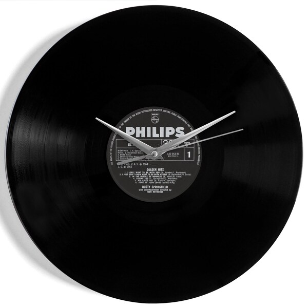 Dusty Springfield "Golden Hits" Vinyl Record Wall Clock