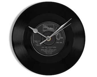 Diana Ross And Marvin Gaye "You Are Everything" 7" Vinyl Record Wall Clock