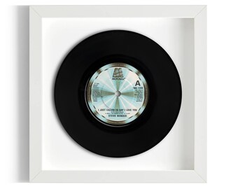 Stevie Wonder "I Just Called To Say I Love You" Framed 7" Vinyl Record UK NUMBER ONE 2 Sep - 13 Oct 1984