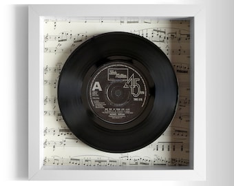 Michael Jackson "One Day In Your Life" Framed 7" Vinyl Record UK NUMBER ONE 21 Jun - 4 Jul 1981