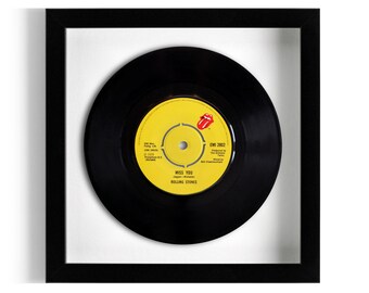 Rolling Stones "Miss You" Framed 7" Vinyl Record