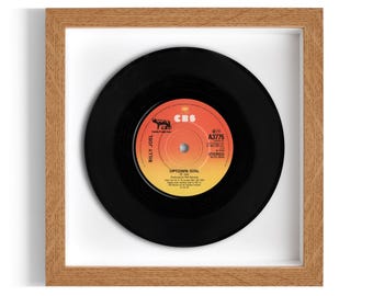 Billy Joel "Uptown Girl" Framed 7" Vinyl Record UK NUMBER ONE 30 Oct - 3 Dec 1983