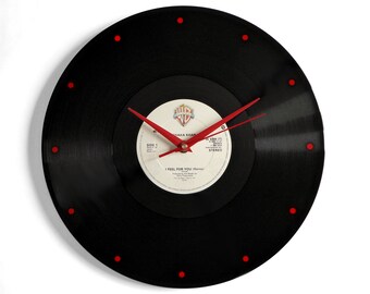 Chaka Khan "I Feel For You" Vinyl Record Wall Clock