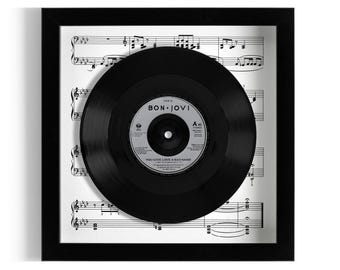 Bon Jovi "You Give Love A Bad Name" Framed 7" Vinyl Record