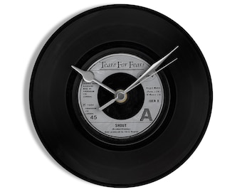 Tears For Fears "Shout" 7" Vinyl Record Wall Clock