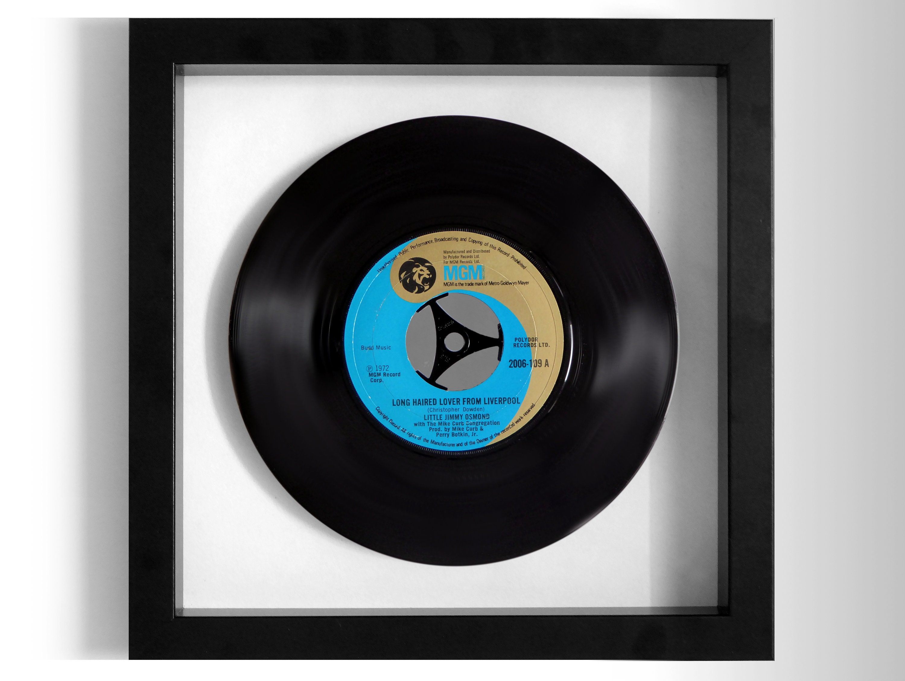 Little Jimmy Osmond Long Haired Lover From Liverpool Framed 7