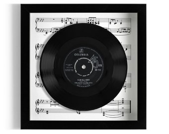 The Dave Clark Five "Glad All Over" Framed 7" Vinyl Record UK NUMBER ONE 16 - 29 Jan 1964