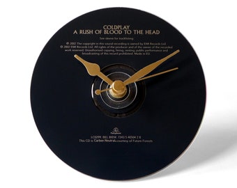 Coldplay "A Rush Of Blood To the Head" CD Clock