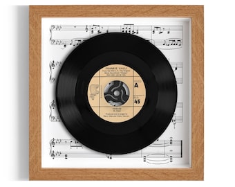 Frankie Valli "Grease" Framed 7" Vinyl Record