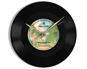Candi Station "Young Hearts Run Free" 7" Vinyl Record Wall Clock