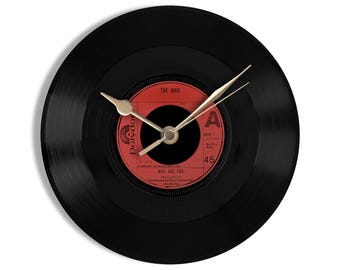 The Who "Who Are You" 7" Vinyl Record Wall Clock