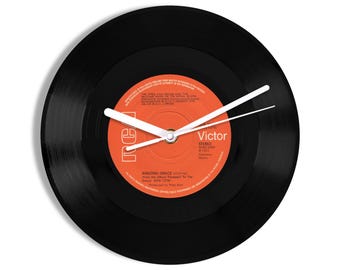 Royal Scots Dragoon Guards "Amazing Grace" 7" Vinyl Record Wall Clock UK NUMBER ONE 9 Apr - 13 May 1972