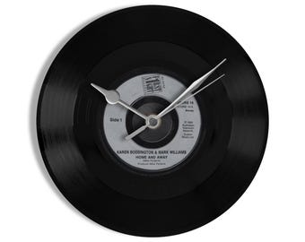 Karen Boddington & Mark Williams "Home And Away" 7" Vinyl Record Wall Clock