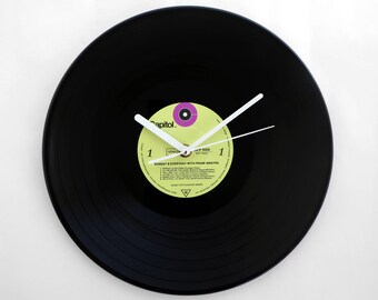 Frank Sinatra "Sunday and Everyday" Vinyl Record Wall Clock