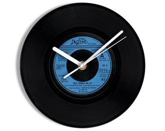 Kool & The Gang "Get Down On It" 7" Vinyl Record Wall Clock