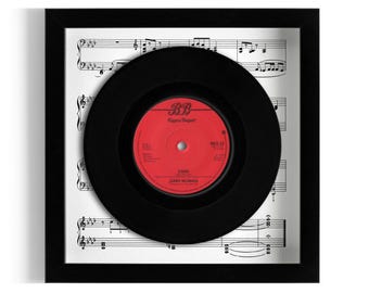 Gary Numan "Cars" Framed 7" Vinyl Record UK NUMBER ONE 16 - 22 Sep 1979