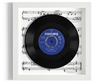 Esther & Abi Ofarim "Cinderella Rockefella" Framed 7" Vinyl Record UK NUMBER ONE 22 Feb - 21 Mar 1962