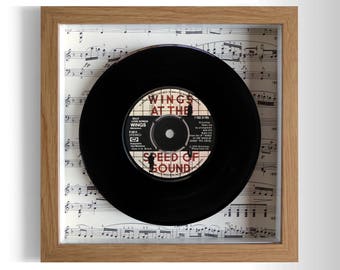 Wings "Silly Love Songs" Framed 7" Vinyl Record