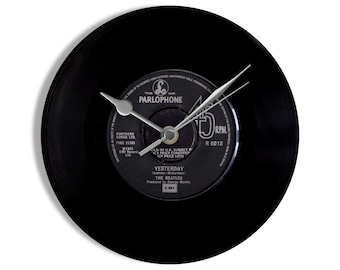 The Beatles "Yesterday" 7" Vinyl Record Wall Clock