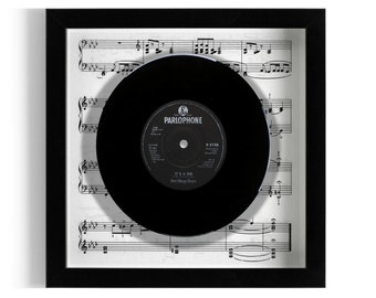 Pet Shop Boys ''It's A Sin'' Framed 7" Vinyl Record UK NUMBER ONE 28 Jun - 18 Jul 1987