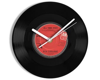 Rita Coolidge "All Time High" 7" Vinyl Record Wall Clock
