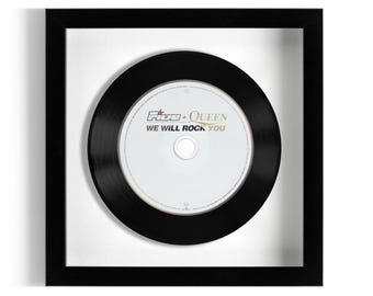 Five + Queen "We Will Rock You" Framed CD UK Number ONE 23 Jul - 29 Jul 2000