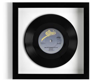 Wham! "Wake Me Up Before You Go Go" Framed 7" Vinyl Record UK NUMBER ONE 27 May - 9 Jun 1984