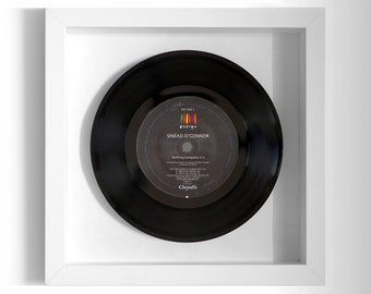 Sinéad O'Connor "Nothing Compares 2 U" Framed 7" Vinyl Record UK NUMBER ONE 28 Jan - 24 Feb 1990