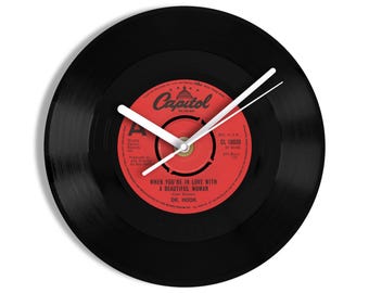 Dr Hook "When You're In Love With A Beautiful Woman" 7" Vinyl Record Wall Clock UK NUMBER ONE 11 Nov - 1 Dec 1979