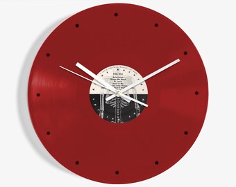 The Skeletons "Waiting" 12" Red Vinyl Record Wall Clock