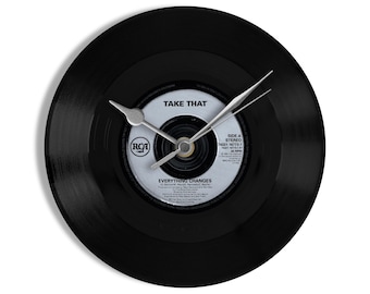 Take That "Everything Changes" 7" Vinyl Record Wall Clock UK NUMBER ONE 3 Apr - 16 Apr 1994
