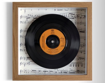 Barbra Streisand "Woman In Love" Framed 7" Vinyl Record UK NUMBER ONE 19 Oct - 8 Nov 1980