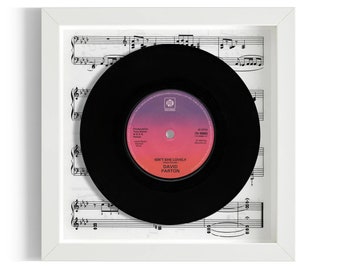 David Parton "Isn't She Lovely" Framed 7" Vinyl Record