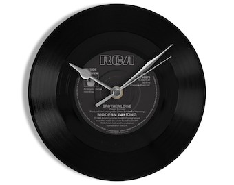 Brother Louis "Modern Talking" 7" Vinyl Record Wall Clock