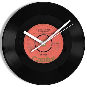 Dr Hook "A Little Bit More" 7" Vinyl Record Wall Clock