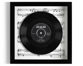 Gilbert O'Sullivan "Get Down" Framed 7" Vinyl Record UK NUMBER ONE 1 Apr - 14 Apr 1973