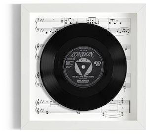 Jane Morgan "The Day The Rains Came" Framed 7" Vinyl Record UK NUMBER ONE 23 Jan - 29 Jan 1959