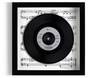 Jason Donovan "Too Many Broken Hearts" Framed 7" Vinyl Record UK NUMBER ONE 5 Mar - 18 Mar 1989