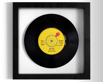 Rolling Stones "Miss You" Framed 7" Vinyl Record