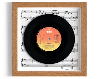 Jennifer Rush "The Power Of Love" Framed 7" Vinyl Record UK NUMBER ONE 6 Oct - 9 Nov 1985