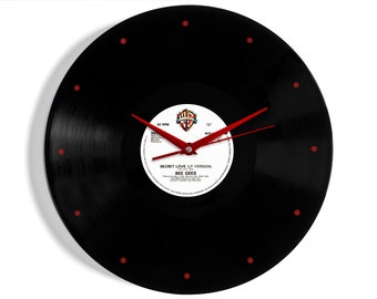 Bee Gees "Secret Love" Vinyl Record Wall Clock