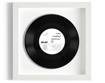 Duran Duran "Is There Something I Should Know" Framed 7" Vinyl Record UK NUMBER ONE 20 Mar - 2 Apr 1983