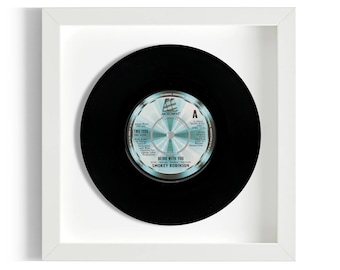 Smokey Robinson "Being With You" Framed 7" Vinyl Record UK NUMBER ONE 7 Jun - 20 Jun 1981