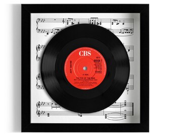 Jeff Wayne's The War Of The Worlds "The Eve Of The War" Framed 7" Vinyl Record