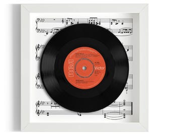 Elvis Presley "Moody Blue" Framed 7" Vinyl Record