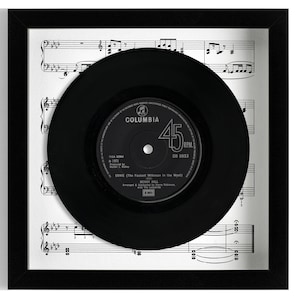 Benny Hill &quot;Ernie (The Fastest Milkman In The West)&quot; Framed 7&quot; Vinyl Record UK NUMBER ONE 5 Dec 1970 - 1 Jan 1971
