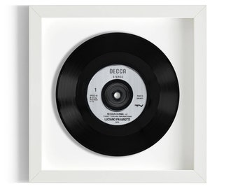 Luciano Pavarotti "Nessun Dorma" Framed 7" Vinyl Record